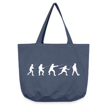 Fechttechniken - Vintage-Washed Shopper - Vintage Denim - Vorne