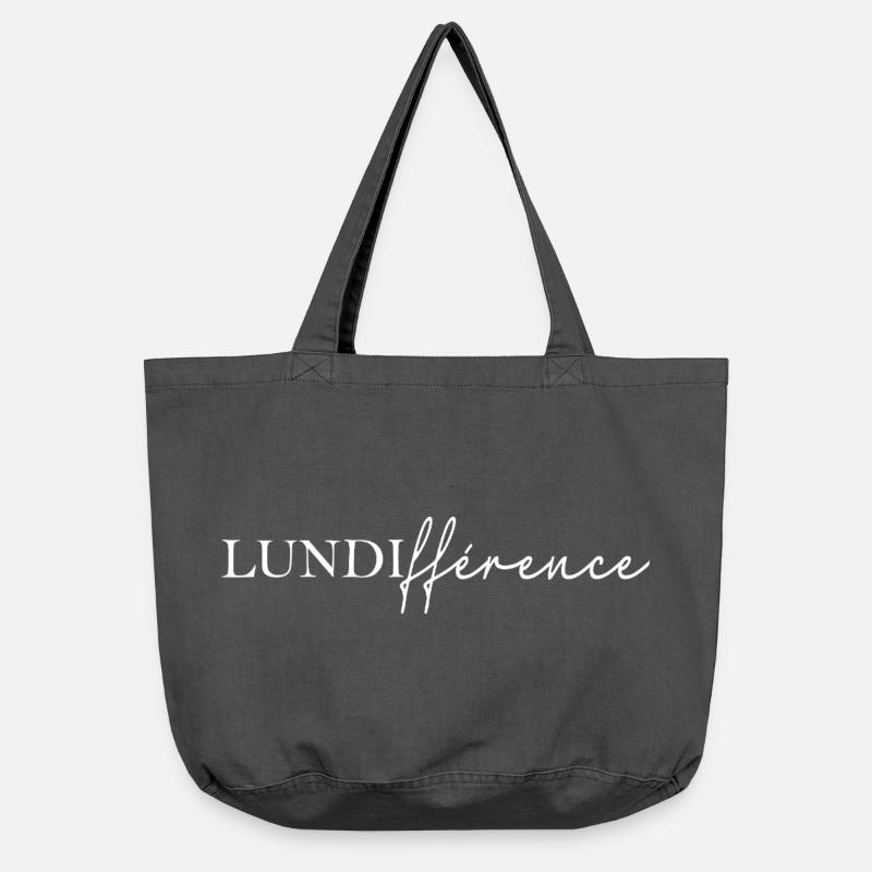LUNDIfférence - Sac cabas vintage délavé - noir vintage