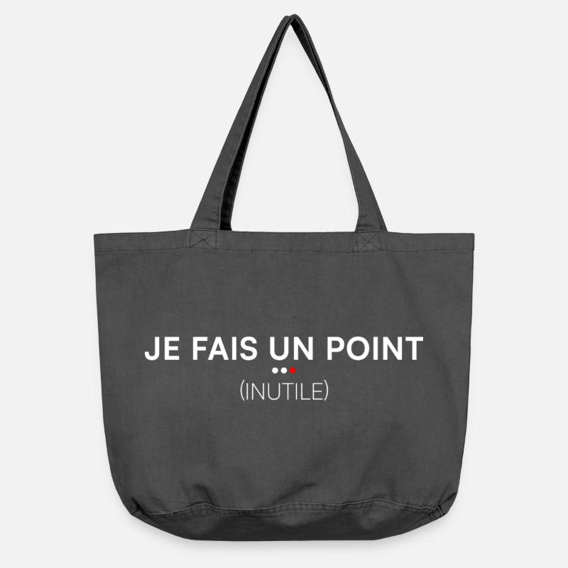 I'm making a point, useless office humor - Vintage-washed Shopper - vintage black