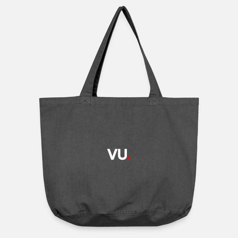 vu - Sac cabas vintage délavé - noir vintage
