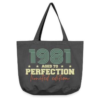 1981 - Vintage-Washed Shopper - Vintage Schwarz - Vorne