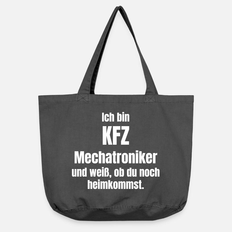 Automotive Mechatronics Technician Text Design Coming Home - Vintage-washed Shopper - vintage black