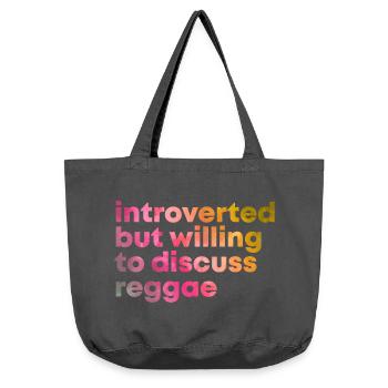 reggae - Sac cabas vintage délavé - noir vintage - Devant