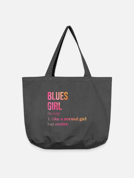 Blues Blues Blues - Vintage-Washed Shopper - Vintage Schwarz