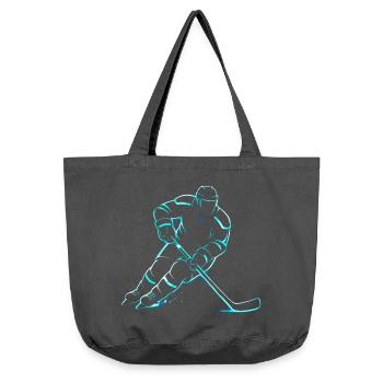 Eishockey Junge Spieler Geschenk - Vintage-Washed Shopper - Vintage Schwarz - Vorne
