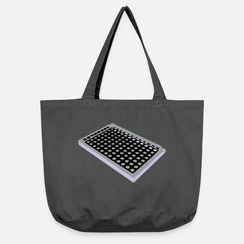 96 Well Plate / 96 Loch Platte - Vintage-Washed Shopper - Vintage Schwarz