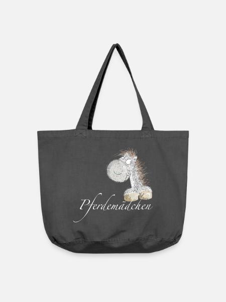 Pferdemädchen Pferde Spruch Pferd - Vintage-Washed Shopper - Vintage Schwarz