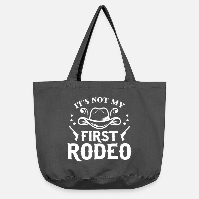 C’est not My First Rodeo - Sac cabas vintage délavé - noir vintage