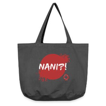 Anime Manga Spruch Japanisch Popkultur Geek - Vintage-Washed Shopper - Vintage Schwarz - Vorne