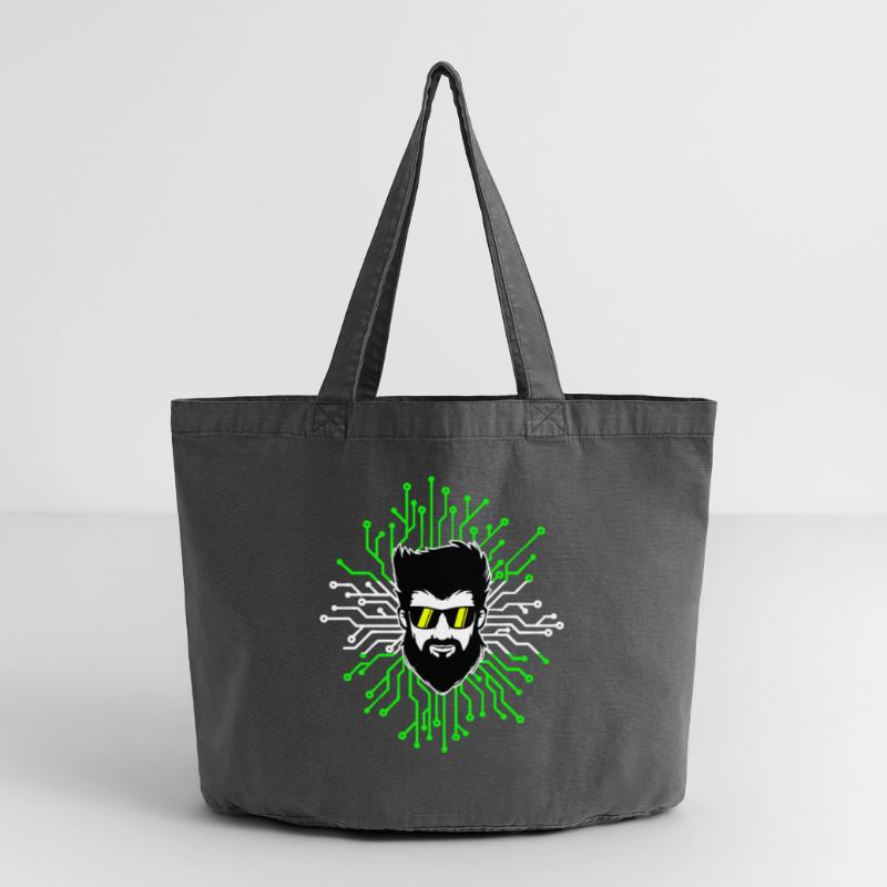 Computerfreak Developer Open Source Code Skripting Vintage-Washed Shopper