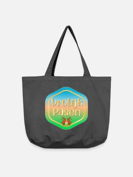 Frohe Ostern Osterhasen - Vintage-Washed Shopper - Vintage Schwarz