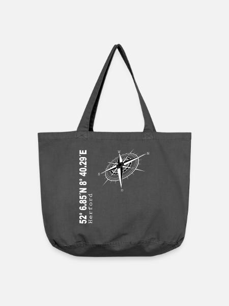 Herford - Vintage-Washed Shopper - Vintage Schwarz