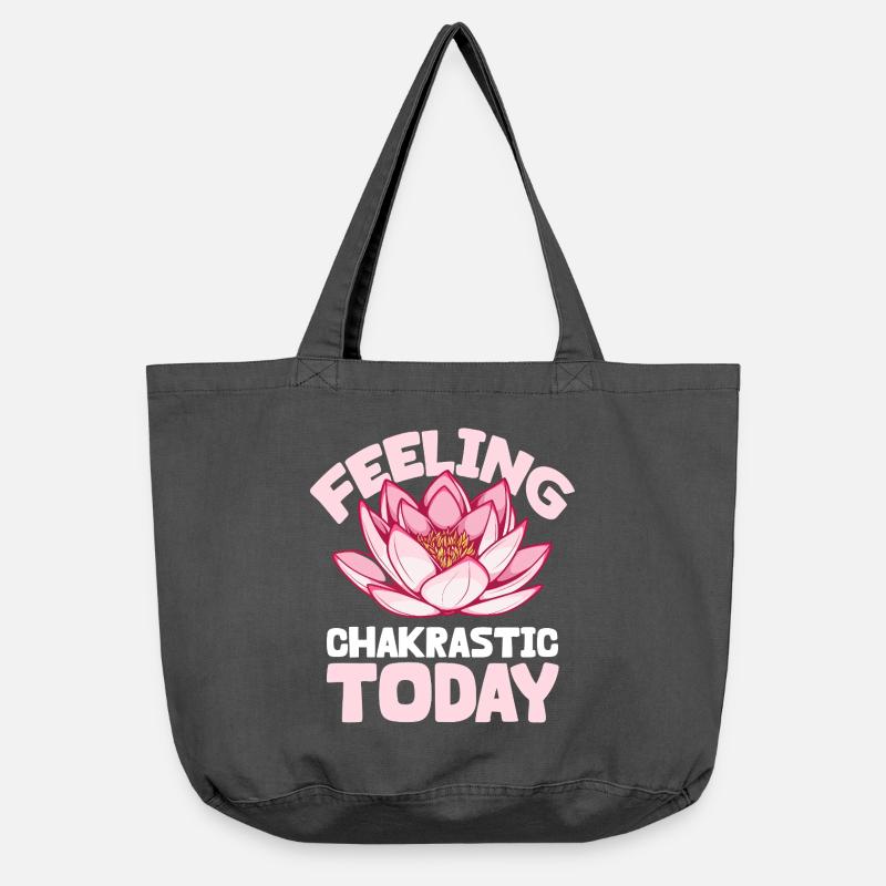 Chakra Feeling - Good Energy - Vintage-washed Shopper - vintage black