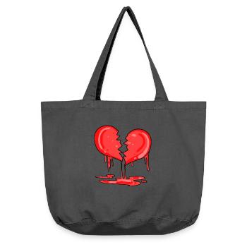 Broken heart - Vintage-washed Shopper - vintage black - Front