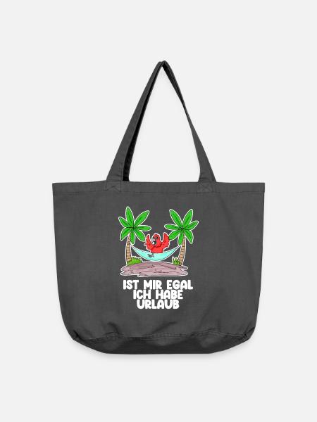 Urlaub Spruch Sprüche - Vintage-Washed Shopper - Vintage Schwarz