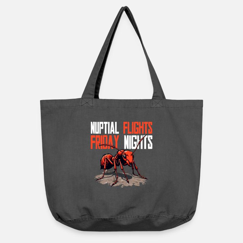 Élevage de fourmis Éleveurs de fourmis Vols nuptiaux - Sac cabas vintage délavé - noir vintage
