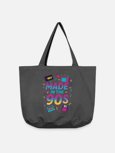 Made in the 90s - Vintage-Washed Shopper - Vintage Schwarz
