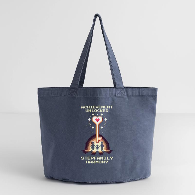 Patchwork Harmony Unlocked | Patchwork Vintage-washed Shopper