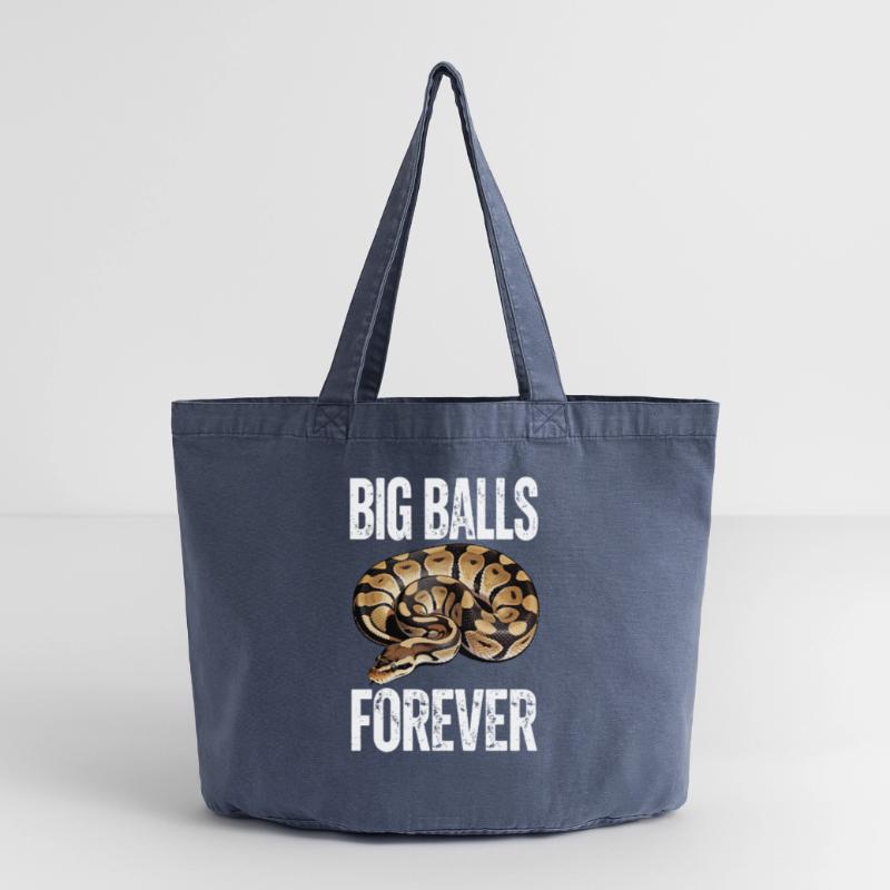 Python roi Serpents Amateurs de terrarium Python Sac cabas vintage délavé