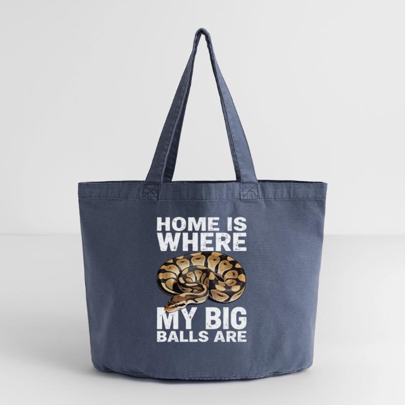 Python roi Serpents Amateurs de terrarium Python Sac cabas vintage délavé