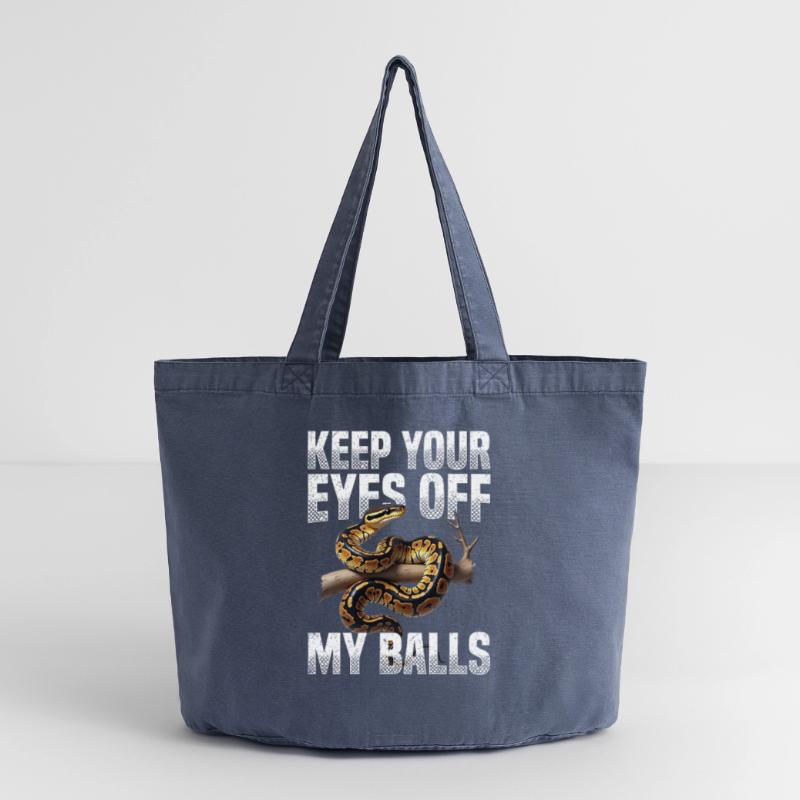 Python roi Serpents Amateurs de terrarium Python Sac cabas vintage délavé