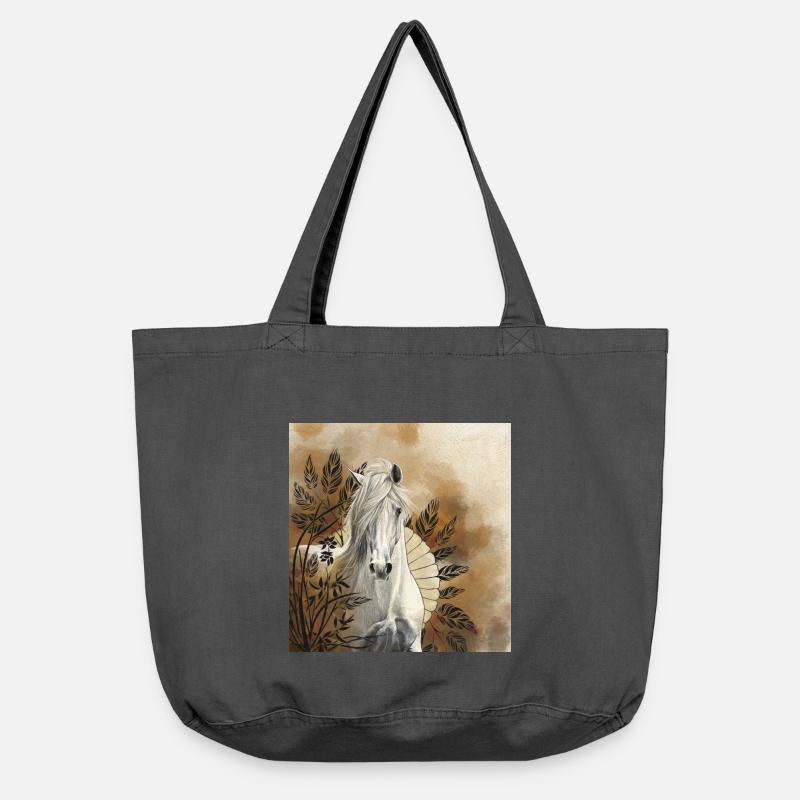 Herbst grau - Vintage-Washed Shopper - Vintage Schwarz