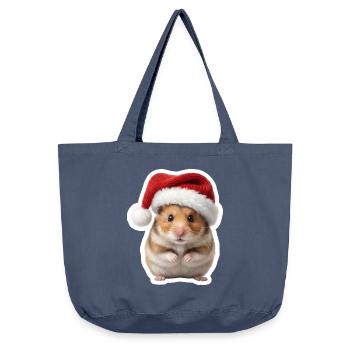 Suesser Hamster - Suesse Weihnachten  - Vintage-Washed Shopper - Vintage Denim - Vorne