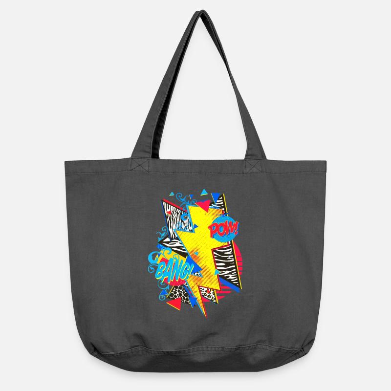 Blitz (Pop Art, BD) - Sac cabas vintage délavé - noir vintage