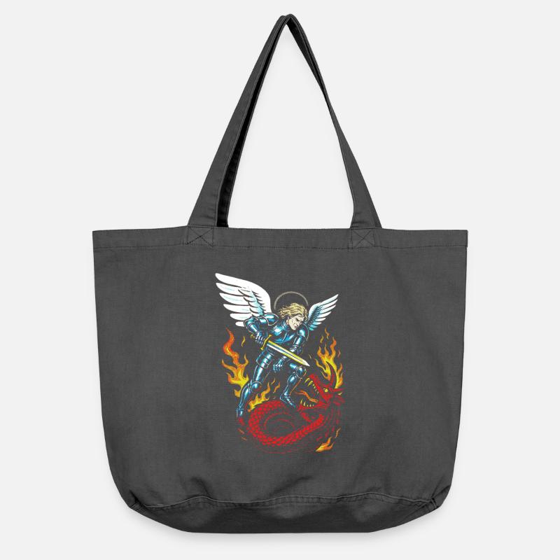 Michael - Vintage-Washed Shopper - Vintage Schwarz