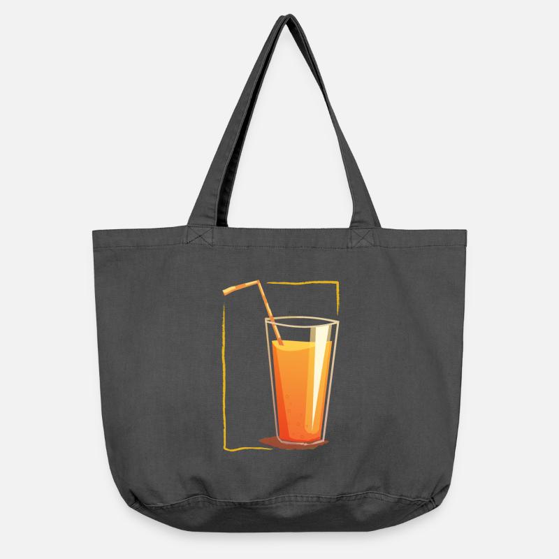 Drink in a frame - Vintage-washed Shopper - vintage black