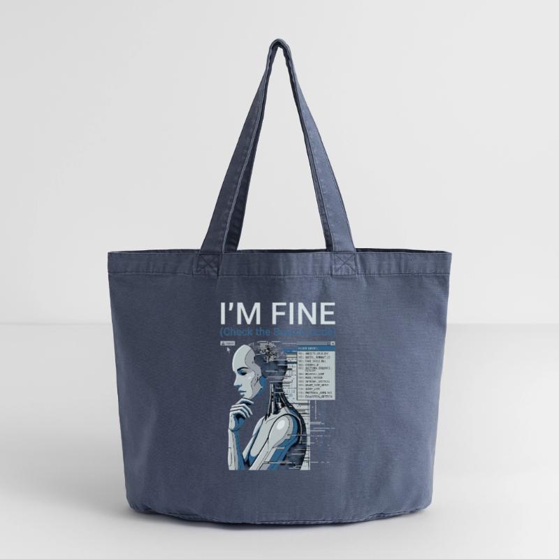 Check The Source Code Vintage-washed Shopper