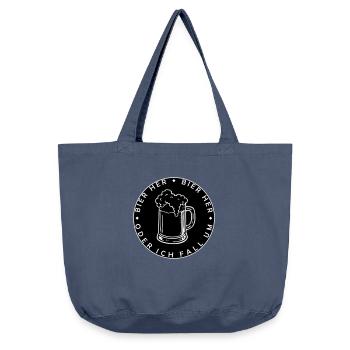 Bienen hier - Oder ich fall um! - Vintage-Washed Shopper - Vintage Denim - Vorne