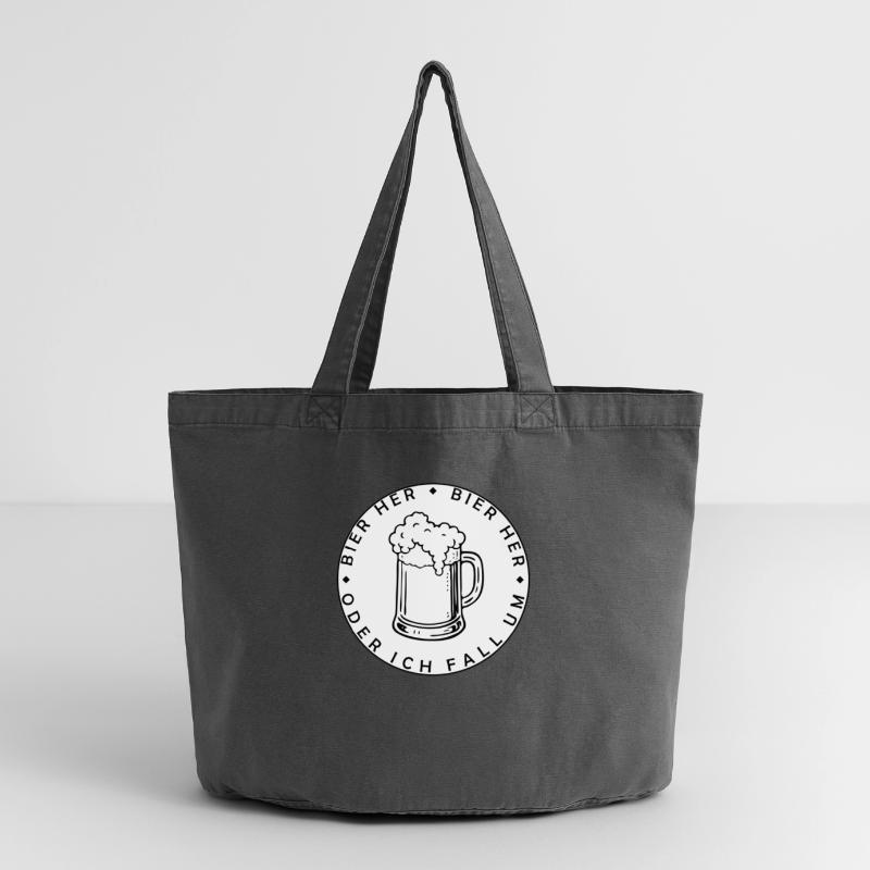 Bees here - Oder ich fall um! Vintage-washed Shopper