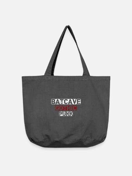 Batcave Gothic Punk - Vintage-Washed Shopper - Vintage Schwarz