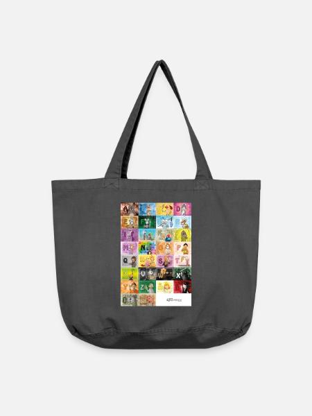 Deutsches Fingeralphabet 1 / - Vintage-Washed Shopper - Vintage Schwarz