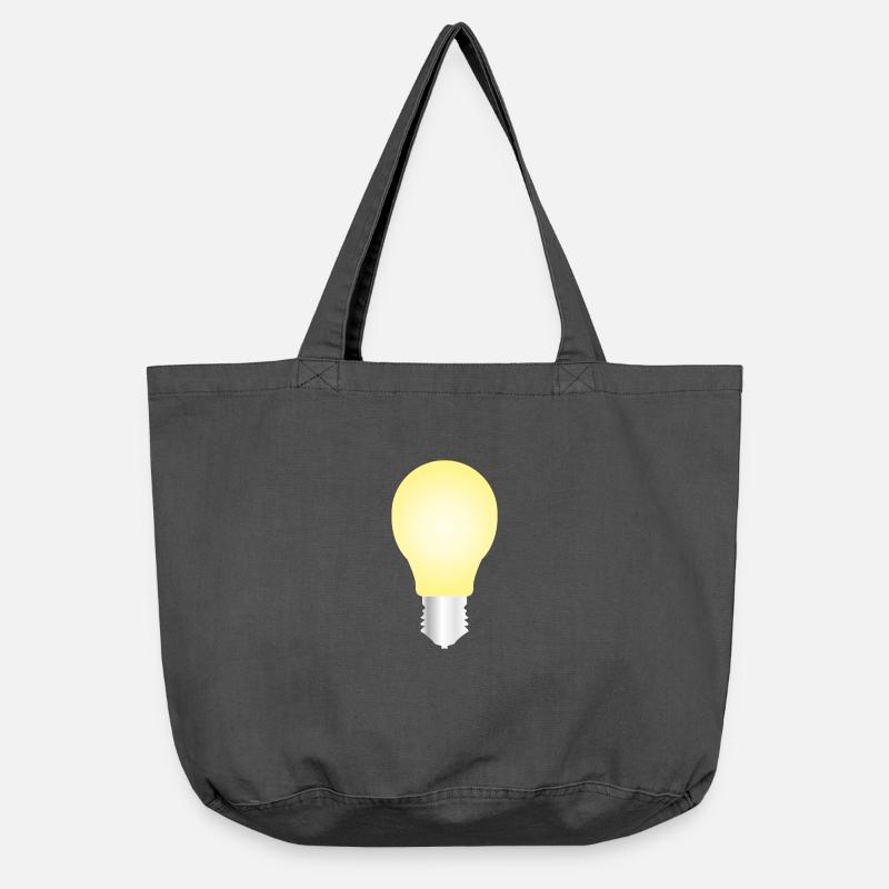 Glühbirne - Vintage-Washed Shopper - Vintage Schwarz