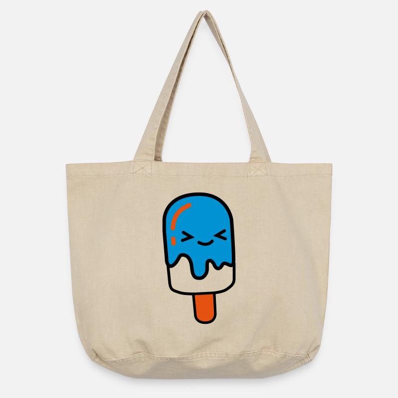 Eis mit Gesicht - Vintage-Washed Shopper - Vintage Sand 