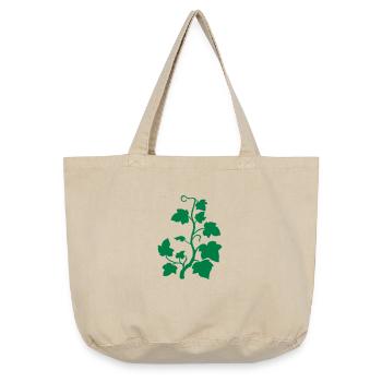 fleurs_de_lierre - Sac cabas vintage délavé - sable vintage  - Devant