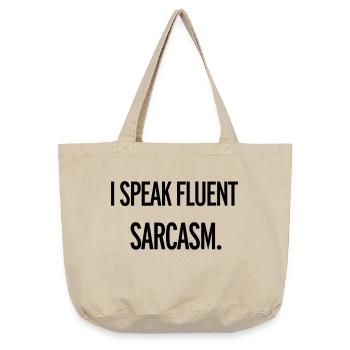 Sarcasm - Sac cabas vintage délavé - sable vintage  - Devant