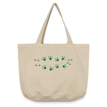 Frog Family - Sac cabas vintage délavé - sable vintage  - Devant