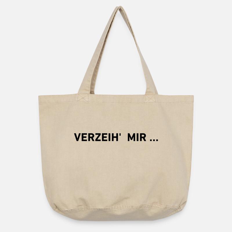 Verzeih' mir - Vintage-Washed Shopper - Vintage Sand