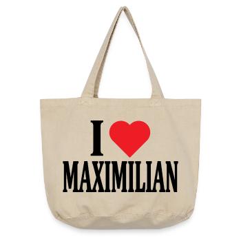 t-shirt I love Maximilian t-shirt gift idea - Vintage-washed Shopper - vintage sand  - Front