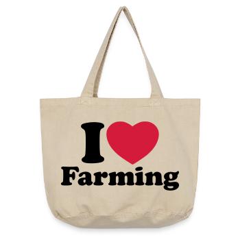 I love farming - Sac cabas vintage délavé - sable vintage  - Devant