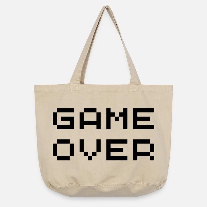 Retro game over - Vintage-washed Shopper - vintage sand 