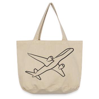 Flugzeug - Vintage-Washed Shopper - Vintage Sand  - Vorne