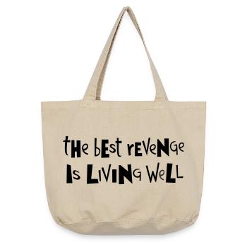 Beste Rache ... von Cean - Vintage-Washed Shopper - Vintage Sand  - Vorne
