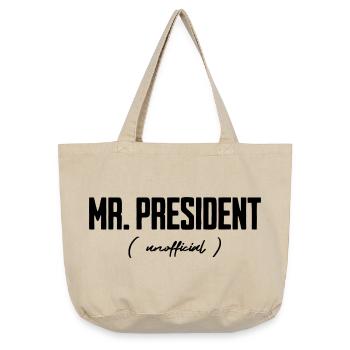 Monsieur le Président, officieux - Sac cabas vintage délavé - sable vintage  - Devant