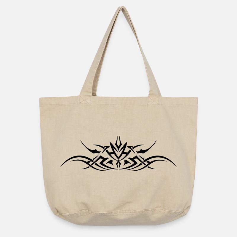 Tribal 3 par Helfspawn - Sac cabas vintage délavé - sable vintage 