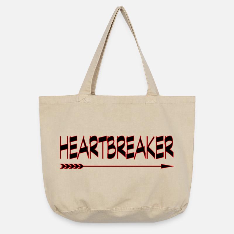 Neon-Herzbrecher - Vintage-Washed Shopper - Vintage Sand
