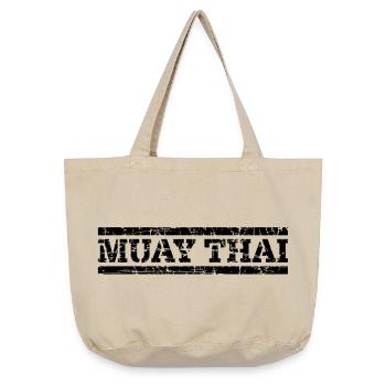Muay Thaï - Sac cabas vintage délavé - sable vintage  - Devant